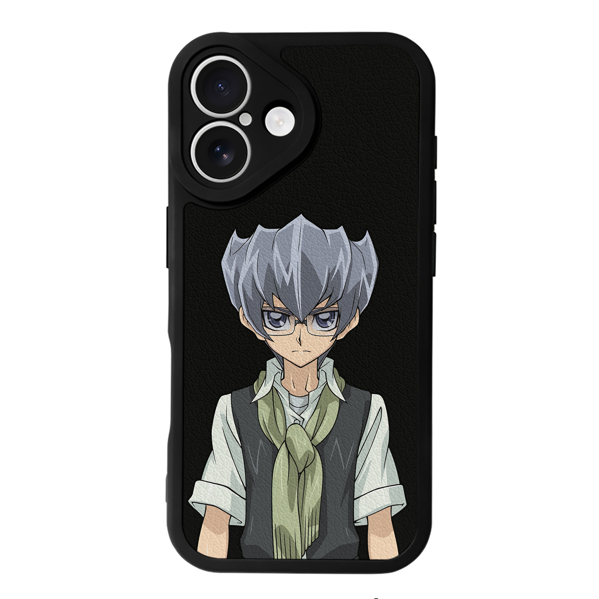 （画像用） 遊☆戯☆王 Yu-Gi-Oh! 【iPhone 16シリーズ対応】シリコンスマホケース（レザー調） 材質：シリコン